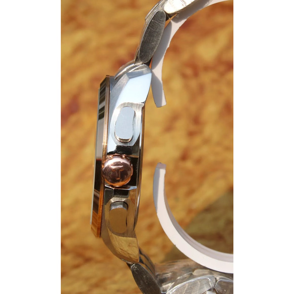 Tissot Two Tone Couturier Tachymeter Swiss Chronograph Men's Black Dial Watch - Picture 7 of 11